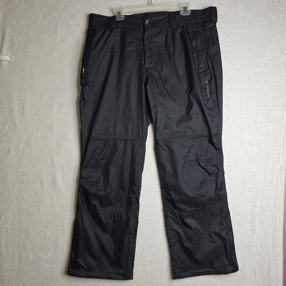 Helly Hansen M's XL Black HellyTech Packable Waterproof Trekking Pants. Sm Flaw! - Picture 1 of 16